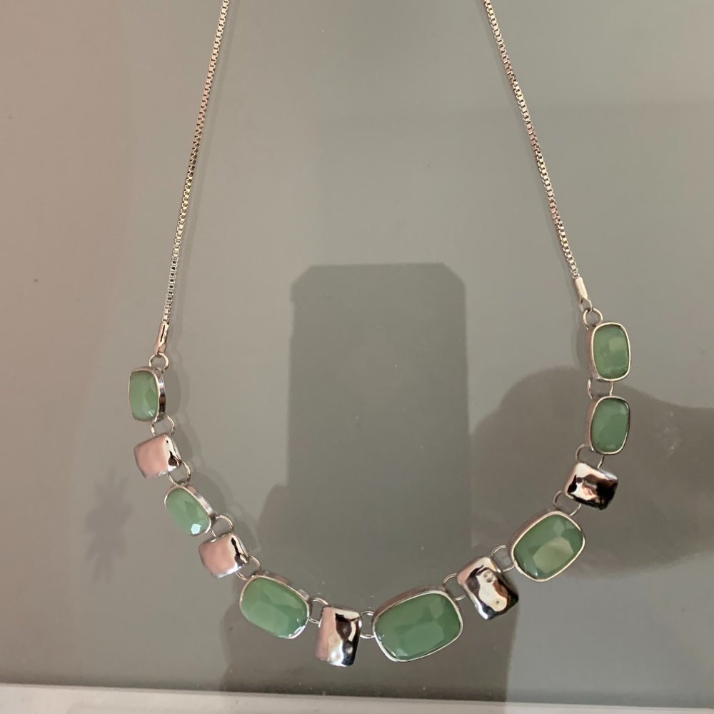 Paparazzi Polished Parade Green Necklace with Adjustable Clasp Closure
